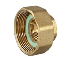 Art.3372 Pumpenverschraubung 2/3  1" &Uuml;WM IG x 1/2" IG - Messing