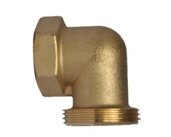Art.3092RA Reduzierte Winkel 90&deg; 5/4"AG x 1"IG - Messing flachd.