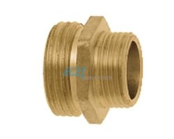 Art.385 Reduziernippel 3/4" f&uuml;r Verschraubungen flach. (1"AG x 3/4"AG) - Messing