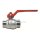 Art.099 Kugelhahn 3/8" voller Durchgang - Messing vernickelt
