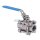 Art.7311 Kugelhahn 3"  3-teilig - Edelstahl V4A