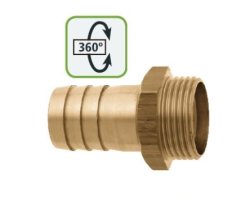 Art.461D Schlauchverschraubung 3/4" x 19mm T&uuml;lle drehbar- Messing