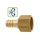 Art.464D Schlauchverschraubung 1" IG x 19mm T&uuml;lle drehbar- Messing