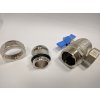 Art.298SB Eck Kugelhahn Blau "IDEAL" 1"...