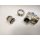 Art.298SB Eck Kugelhahn Blau "IDEAL" 1" mit Verschraubung O-Ring, voller Durchgang - Messing vernickelt