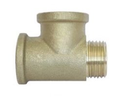 Art.3134 T-St&uuml;ck 1/2" IG x IG x AG - Messing