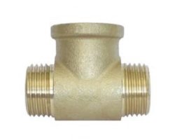 Art.3135A T-St&uuml;ck 3/4" AG x IG x AG - Messing