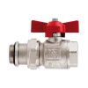 Art.098S Kugelhahn Rot "IDEAL" 1" mit...