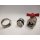 Art.098S Kugelhahn Rot "IDEAL" 1" mit O-Ring, voller Durchgang - Messing vernickelt