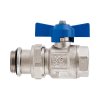 Art.098SB Kugelhahn Blau "IDEAL" 1" mit...