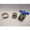 Art.098SB Kugelhahn Blau "IDEAL" 1" mit...