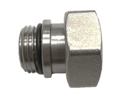 Art.3371oK Holl&auml;nder Verschraubung 2/3  3/4" &Uuml;WM IG x 1/2" AG O-Ring - Messing vernickelt