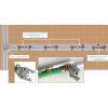 Art.599D Montageschiene mit Wandscheibe Durchgangsform 1/2" x 20/2mm - Pressfitting