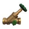 Art.720 KFR Schr&auml;gsitzventil DN15 (3/4" AG x AG) mit Entleerung - Messing
