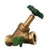 Art.720 KFR Schr&auml;gsitzventil DN25 (5/4" AG x AG) mit Entleerung - Messing