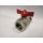 Art.098SCD Kugelhahn Blau "IDEAL" 3/4"IG x 1"Ag kon. voller Durchgang - Messing vernickelt