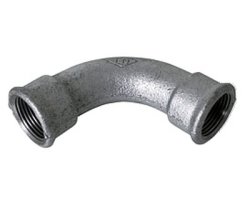 Art.T002V Bogen 90&deg; 2 1/2" IG x IG - Temperguss verz.