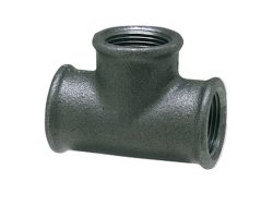Art.T130S T-St&uuml;ck 1/8" - Temperguss schw.