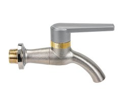 Art.358 Auslaufkugehahn 1/2"  Frostsicher "SILBER"