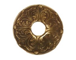Art.N134 Nostalgie Rosette1/2" (Durchm.115mm x T20mm) - Messing