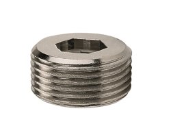 Art.3242 Gewindering 3/4" AG x 1/2" IG mit Innensechskant - Messing Vernickelt