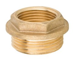 Art.3241B Reduktion 5/4" AG x 3/4" IG mit Rand - Messing