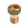 Art.3335 Rotguss Anschlussverschraubung 3/4" x 1" flachdichtend AG x &Uuml;WM - Rotguss