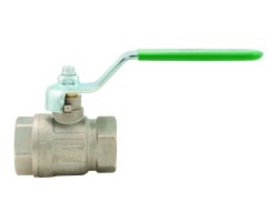 Art.290 Trinkwasser Kugelhahn "IDEAL" 1/4" IG x IG voller Durchgang - Messing vernickelt