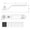 Art.084 Griff Gr.3 Blau - Stahl verzinkt mit...